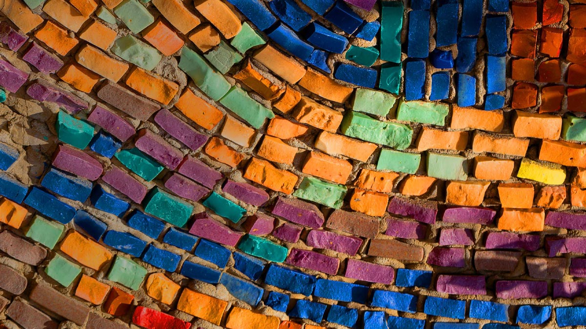 Colourful mosaic