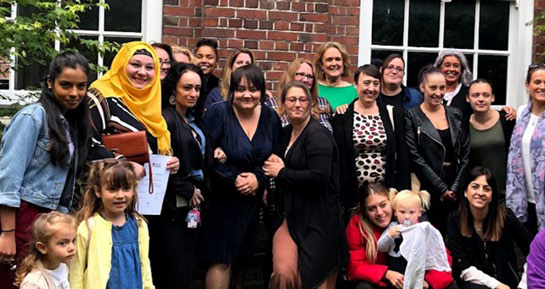 A group of several families