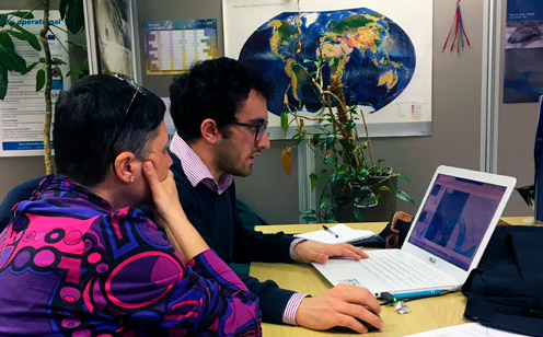 Man working on a laptop